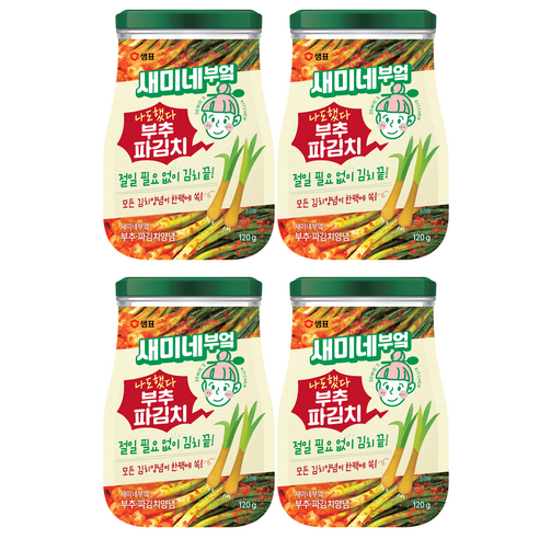 새미네부엌 부추 파김치 양념, 120g, 4개