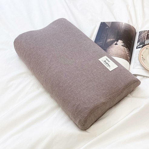 컴투더홈 Hello simple home 라텍스 굴곡형 베개커버