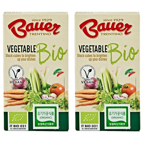 자연의 깊은 맛을 담은 보물, 바우어 유기농 채소 스톡 큐브 bauer
