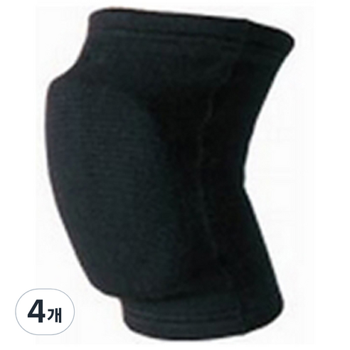 디앤엠 25mm 충격흡수 배구용패드 무릎보호대 837 검정, 4개