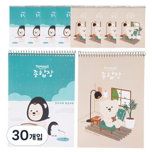 탐사 두꺼운 종합장 130g 40매, 30개입