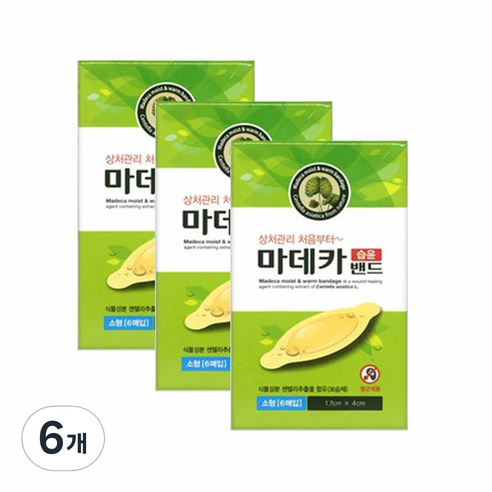 동국제약 마데카 습윤밴드 6매입, 6개