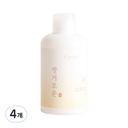 잎순 쌀겨로운 파우더워시 저자극 스크럽 세안제, 50g, 4개
