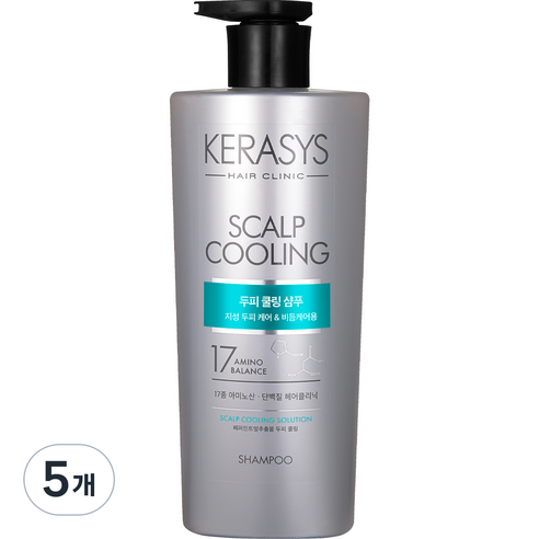 케라시스 두피 쿨링 단백질 샴푸, 750ml, 5개