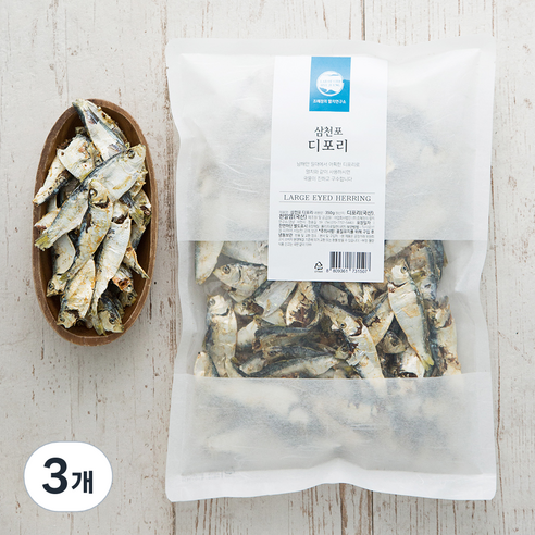 조혜정의멸치연구소 국산 삼천포 디포리, 350g, 3개