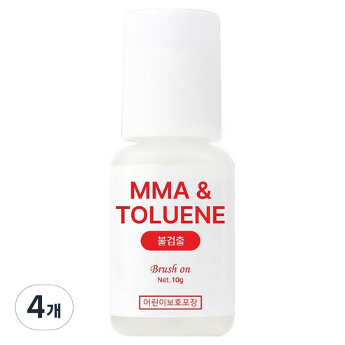 뷰랩 브러쉬온 네일글루 10g, 4개