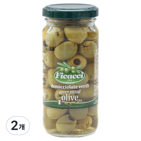 피카치 그린올리브 절임 씨제거, 2개, 240g