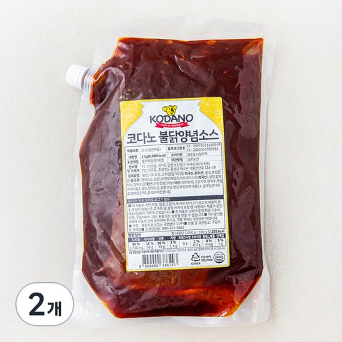 코다노 불닭양념 소스, 2kg, 2개