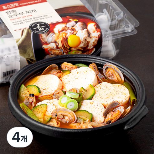 홈스토랑 짬뽕 순두부 찌개 밀키트 2인분, 790g, 4개