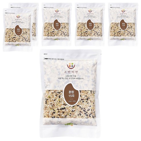 씨익 소반미반 혼합 15곡, 500g, 6개