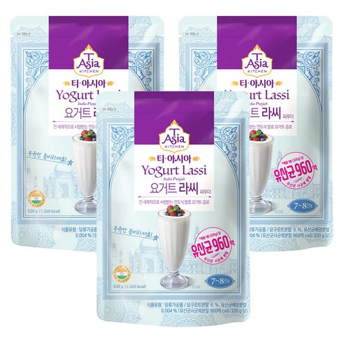 티아시아키친 라씨 요거트 파우더, 320g, 1개입, 3개