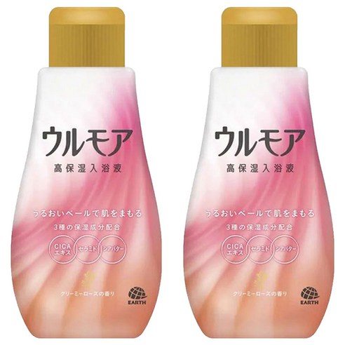 울모어 용기형 액상입욕제 크리미 로즈, 600ml, 2개