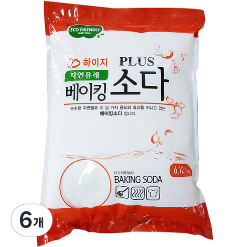 하이지 베이킹소다, 6.12kg, 6개