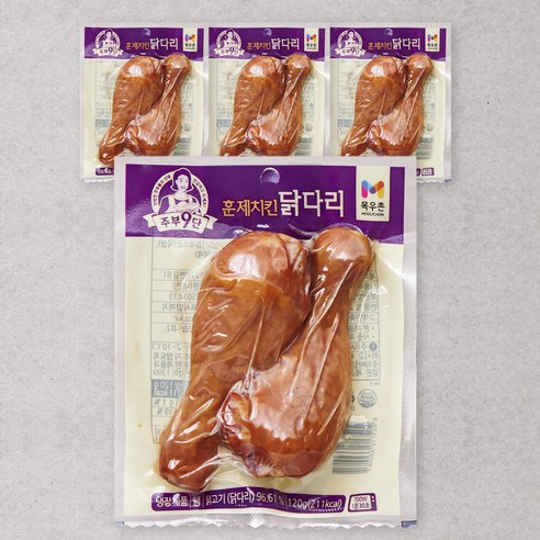 주부구단 훈제치킨 닭다리 2입, 120g, 4개 홈플러스닭다리살