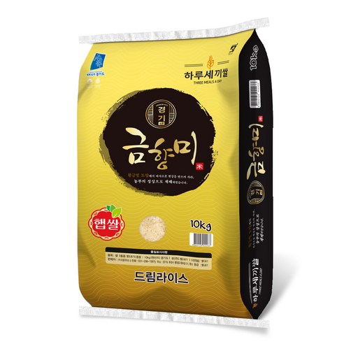 하루세끼쌀 23년 햅쌀 금향미 백미, 10kg, 1개