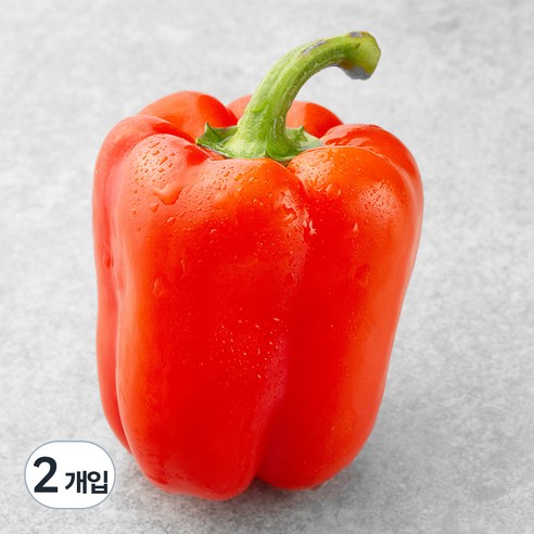 친환경 빨강 파프리카, 1개입, 2개