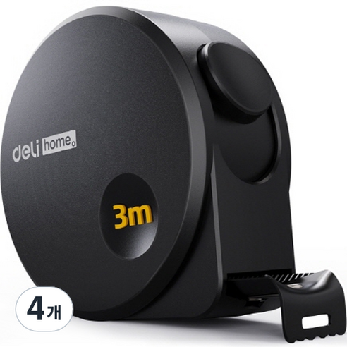 편스토어 고정밀 탄소강 미끄럼방지 줄자 16mm, 3m, 4개