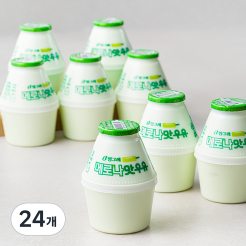 빙그레 메로나맛 우유, 240ml, 24개