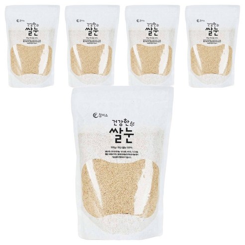 참미소 건강한 쌀눈, 500g, 5개