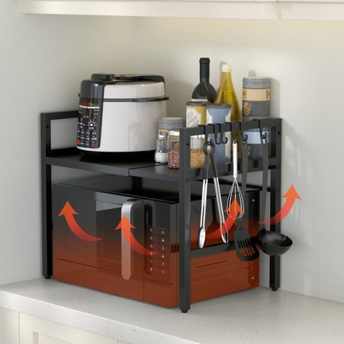 코멧 전자레인지 선반으로 좁은 주방을 넓고 쾌적하게!