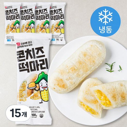 서울마님 콘치즈 떡마리 (냉동), 100g, 1개입, 15개