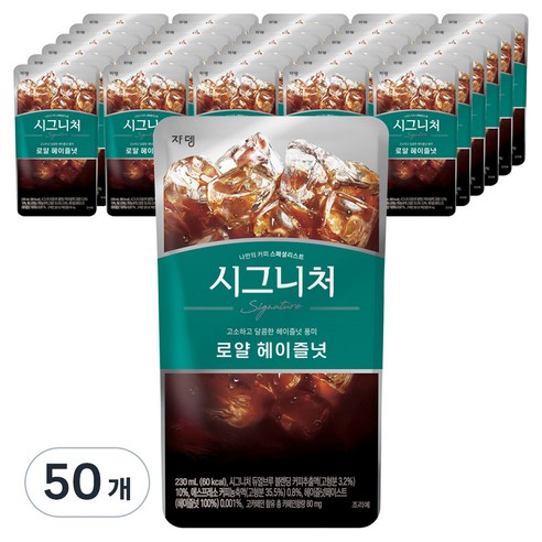 시그니처 쟈뎅 로얄 헤이즐넛, 900ml, 12개