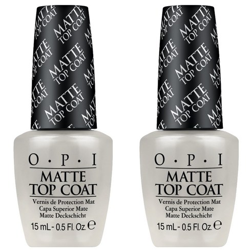 오피아이 매트 탑코트, 15ml, 2개