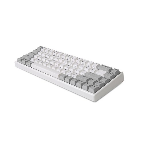 한성컴퓨터 TICO 블루투스 유무선 겸용 무접점 키보드 35g, GK868B, 화이트, 텐키리스