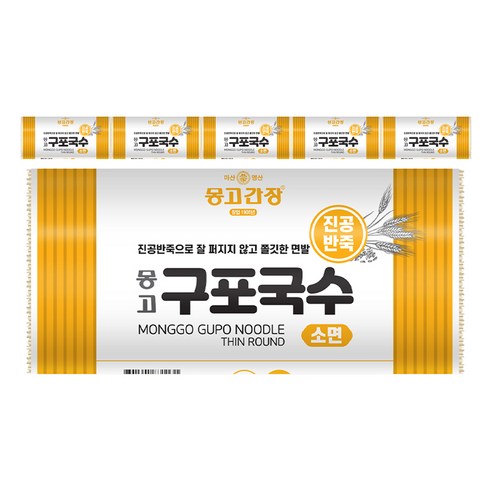 몽고식품 구포국수 진공소면, 1.4kg, 6개