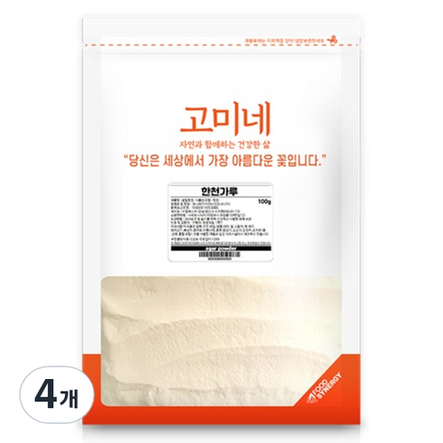 고미네 한천가루, 100g, 4개