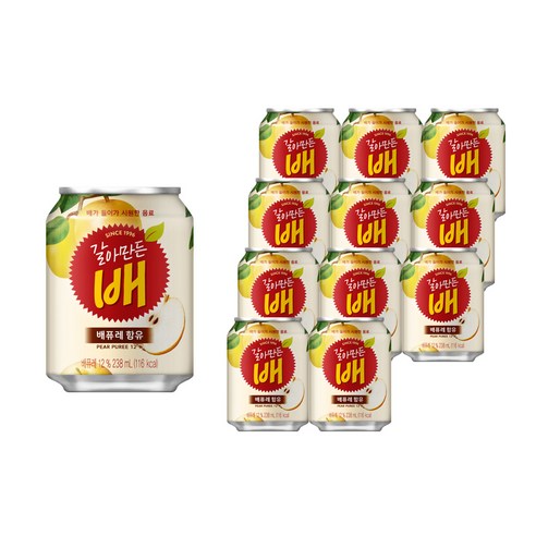 해태htb 갈아만든 배, 238ml, 12개