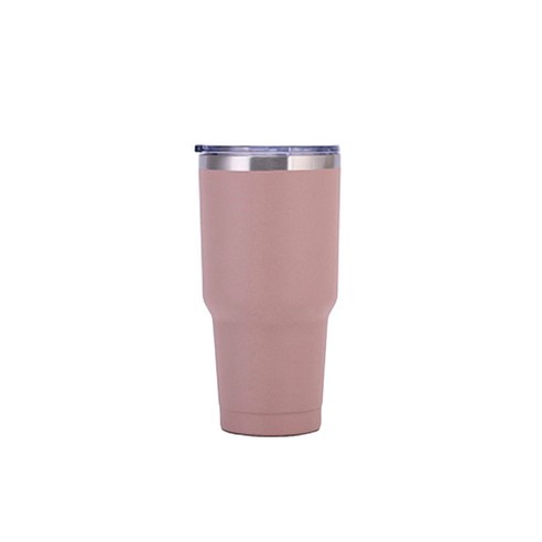 차이나다 단색 자동차 텀블러, 다크핑크, 900ml