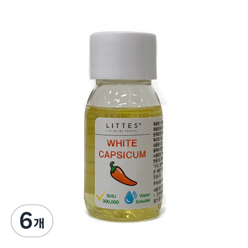 리트 수용성 화이트 캡시컴 에이 300000 SHU, 20g, 6개