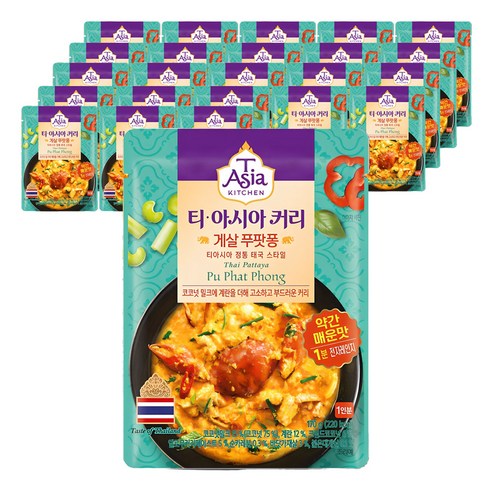 티아시아키친 게살 푸팟퐁 커리, 170g, 24개