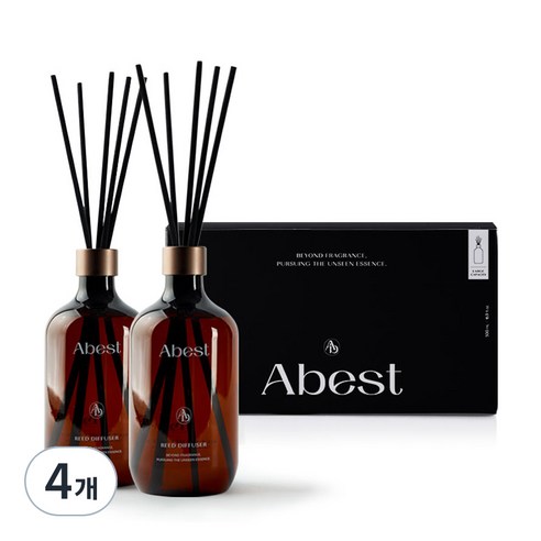 아베스트 프리미엄 디퓨저, 북스토어, 500ml, 4개