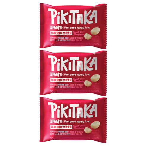 피키타카 대상 마카다미아 요거초코, 30g, 3개