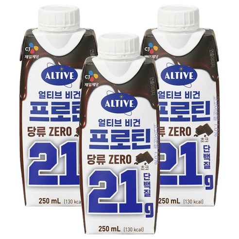 얼티브 비건 프로틴 초코, 250ml, 3개