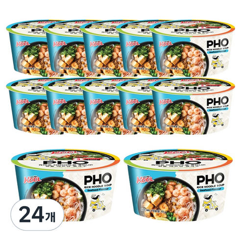 쿵딘포 해산물맛 쌀국수, 73g, 24개