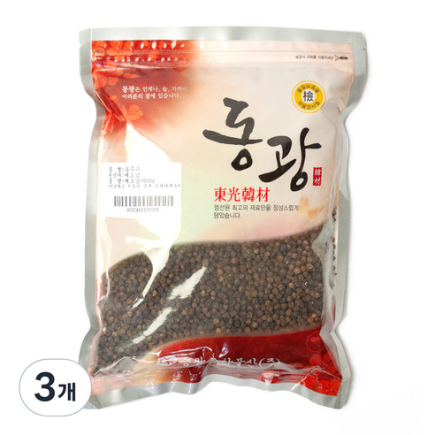 동광 통후추 베트남산, 600g, 3개