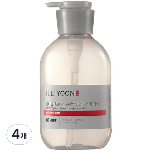 일리윤 울트라 리페어 딥 모이스춰 워시, 500ml, 4개