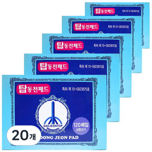 대전탑산업 탑동전패드, 20개