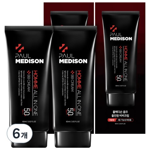 폴메디슨 옴므 올인원 비비크림 60ml SPF 50+ PA+++, 12개