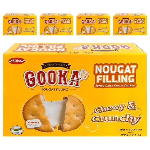 비비카 구카 누가 필링 크래커, 100g, 5개