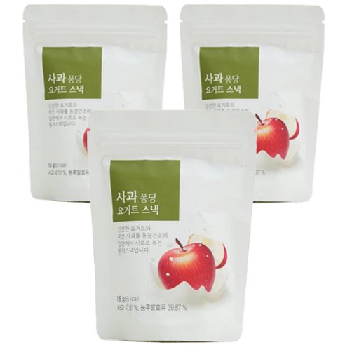 올가 과일퐁당 요거트스낵 16g, 3개, 사과
