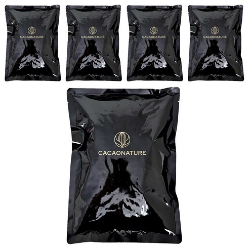 카카오네이처 화이트 컴파운드 코팅 초콜릿, 1kg, 5개