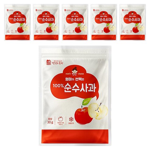 맛있는풍경 엄마가 선택한 순수사과, 6개, 30g