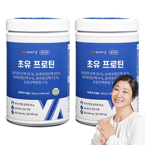 비타민마을 초유 프로틴 파우더, 2개, 504g