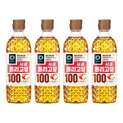 대상 청정원 사과 올리고당, 700g, 4개