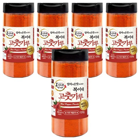 복이네먹거리 베트남 고춧가루 소스용 아주매운맛, 120g, 5개