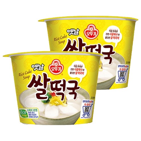 오뚜기옛날 쌀떡국, 166.6g, 2개